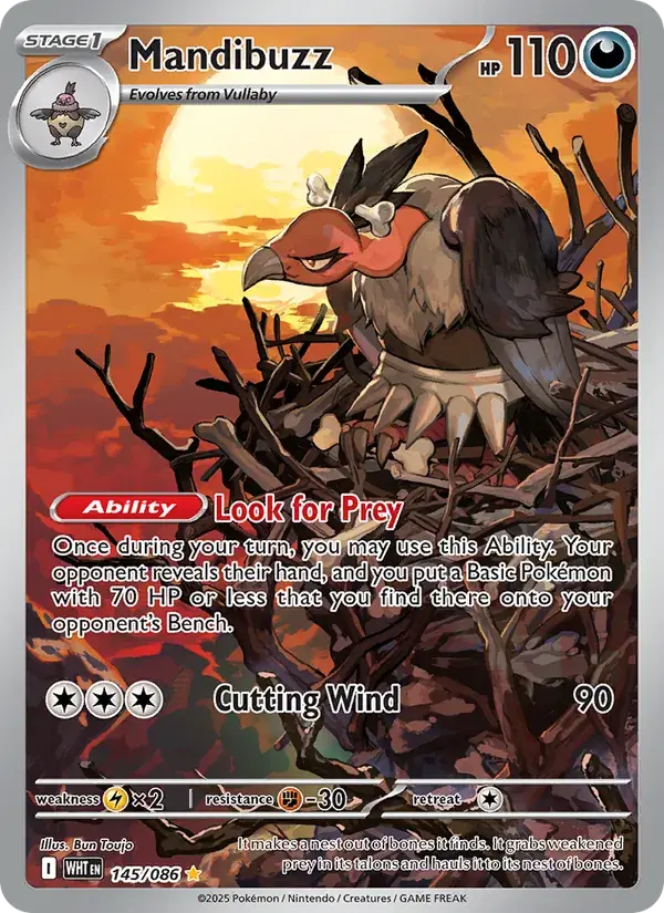 Mandibuzz - 145/173 - White Flare