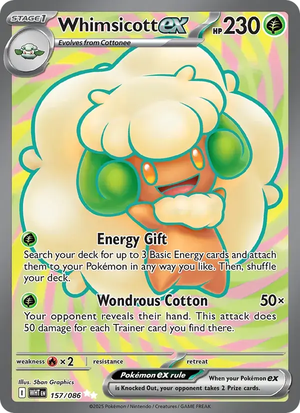 Whimsicott ex - 157/173 - White Flare