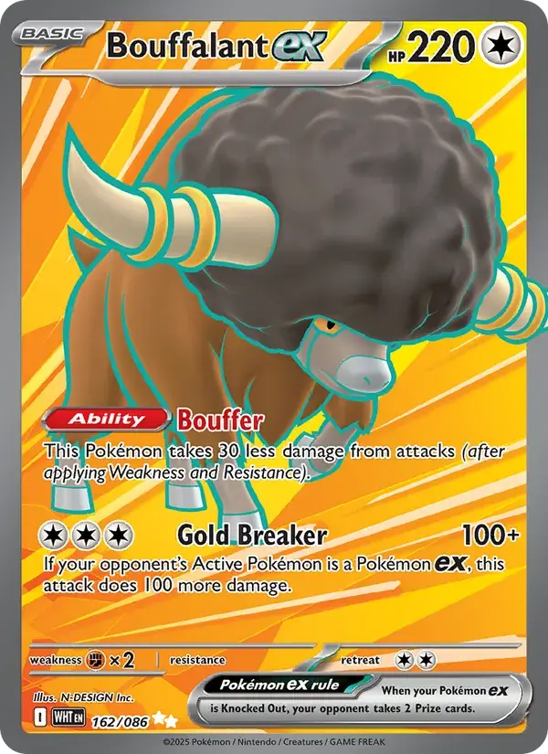 Bouffalant ex - 162/173 - White Flare