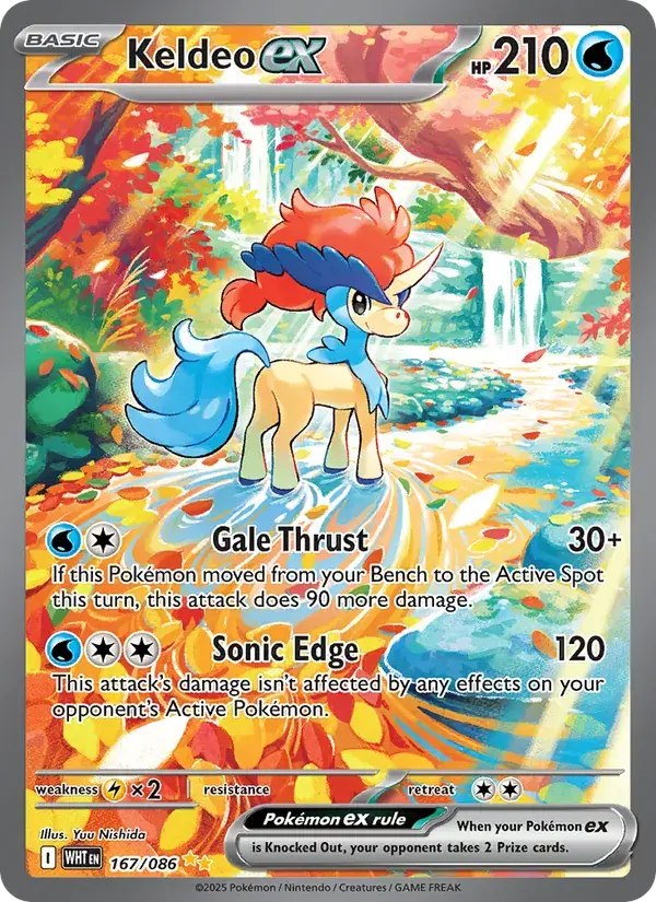 Keldeo ex - 167/173 - White Flare