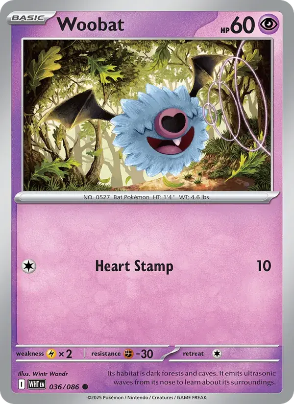 Woobat - 036/173 - White Flare