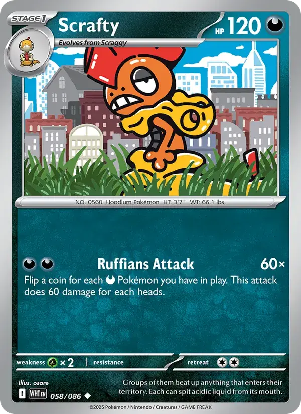 Scrafty - 058/173 - White Flare