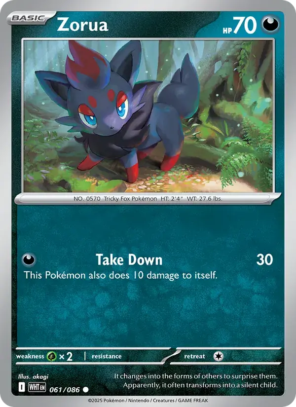 Zorua - 061/173 - White Flare