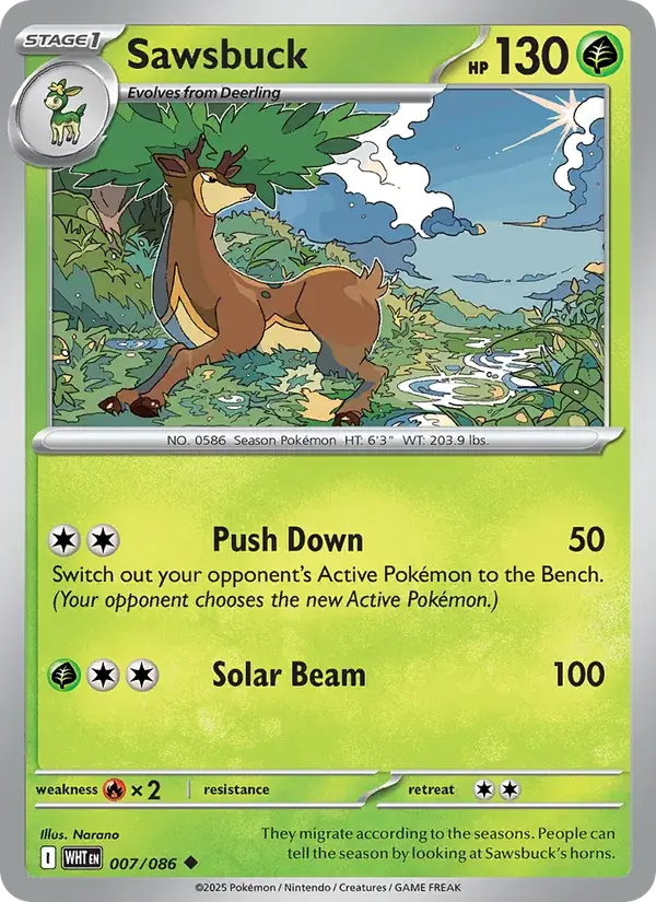 Sawsbuck - 007/173 - White Flare