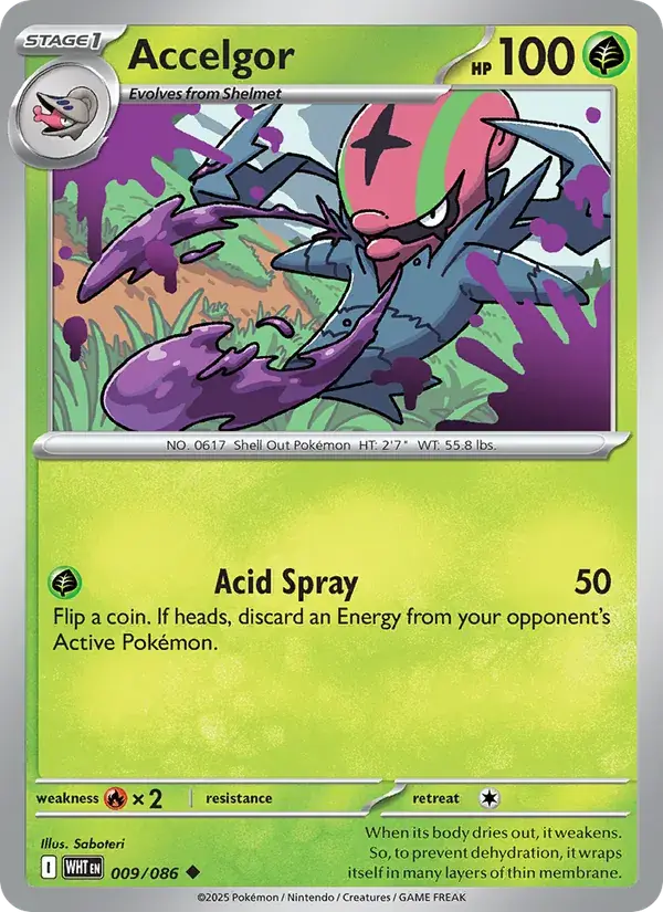 Accelgor - 009/173 - White Flare