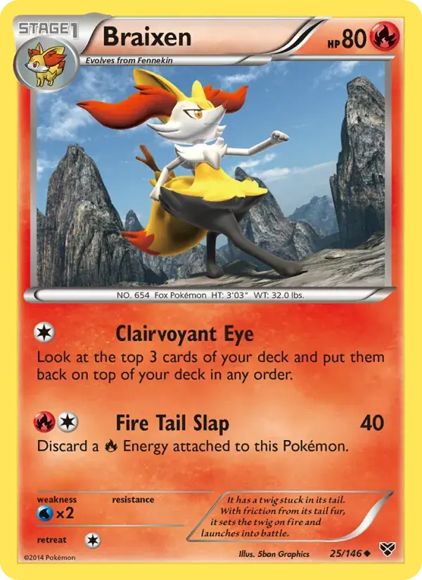 Braixen - 25/146 - XY