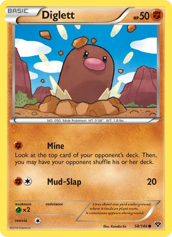 Diglett - 58/146 - XY