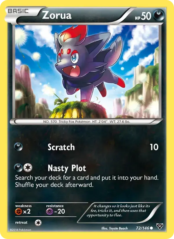 Zorua - 72/146 - XY