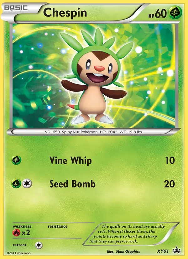 Chespin - XY01/216 - XY Black Star Promos