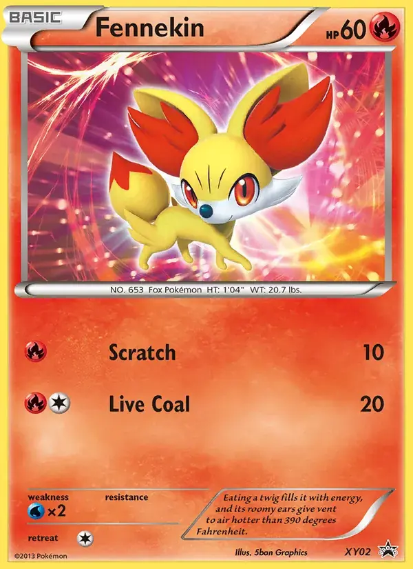 Fennekin - XY02/216 - XY Black Star Promos