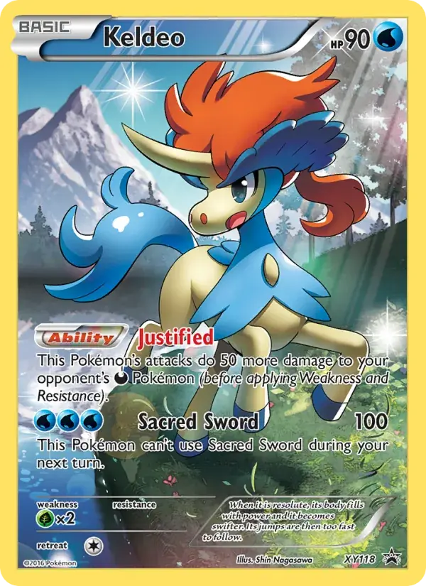 Keldeo - XY118/216 - XY Black Star Promos