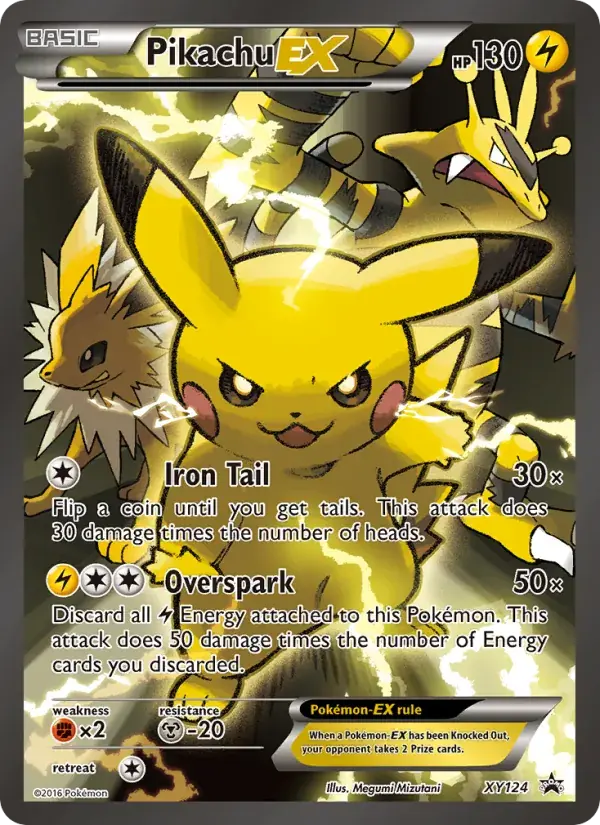 Pikachu EX - XY124/216 - XY Black Star Promos