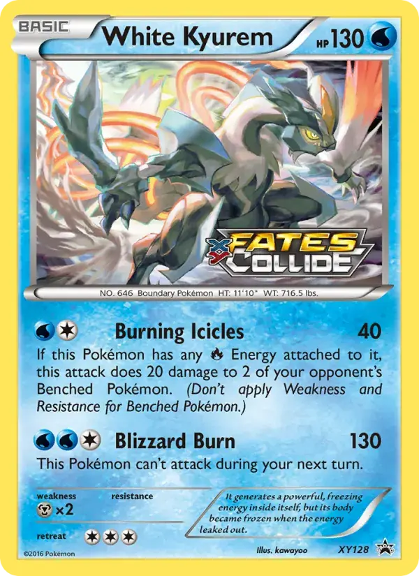 White Kyurem - XY128/216 - XY Black Star Promos