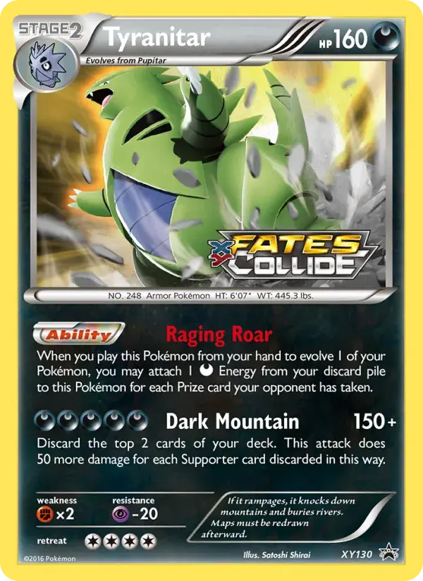 Tyranitar - XY130/216 - XY Black Star Promos