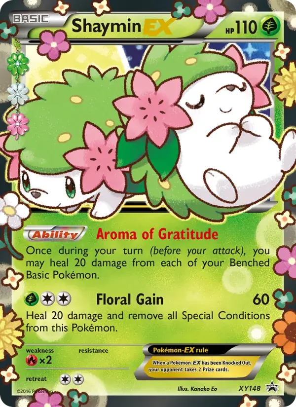 Shaymin EX - XY148/216 - XY Black Star Promos