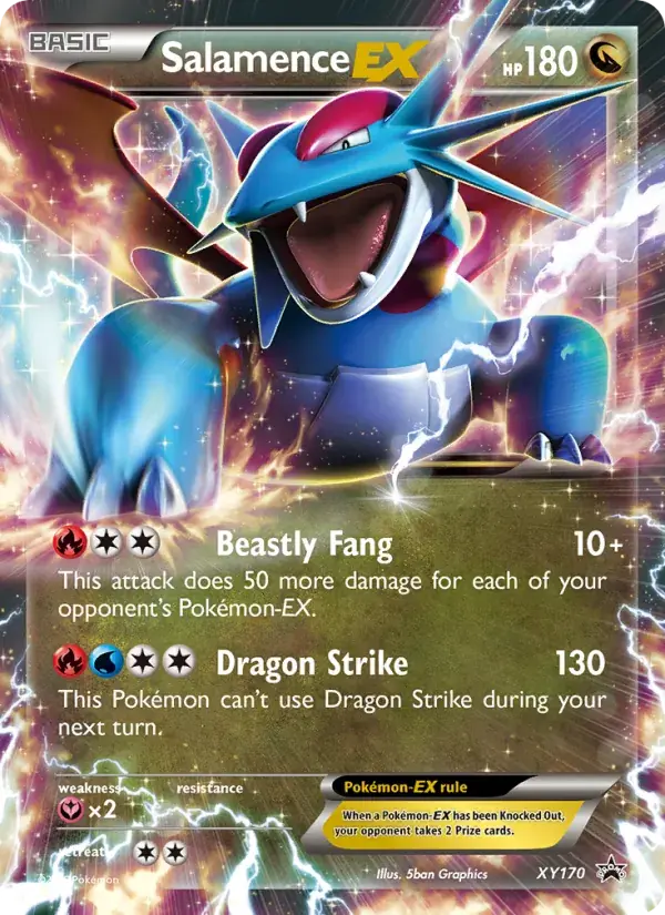 Salamence EX - XY170/216 - XY Black Star Promos