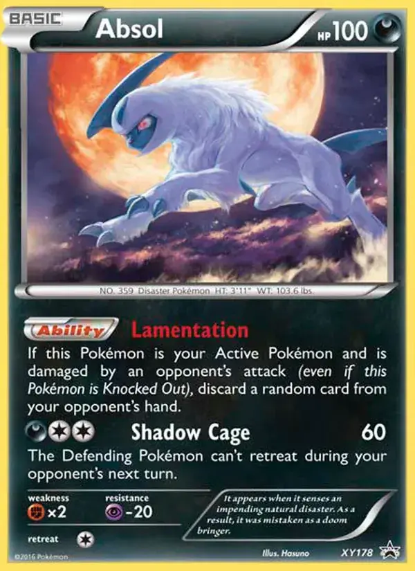 Absol - XY178/216 - XY Black Star Promos