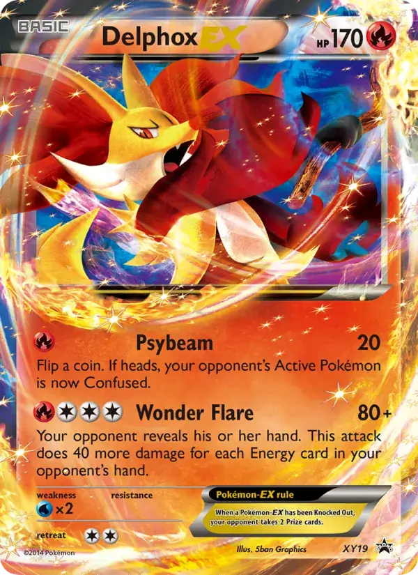 Delphox EX - XY19/216 - XY Black Star Promos