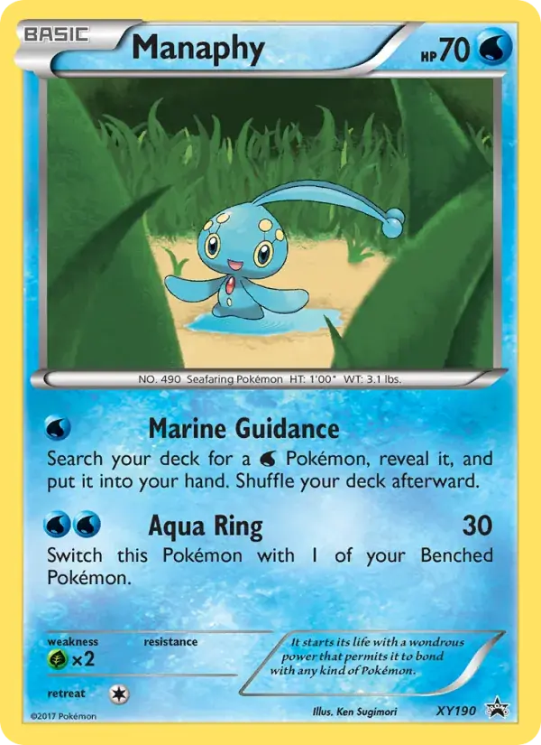 Manaphy - XY190/216 - XY Black Star Promos