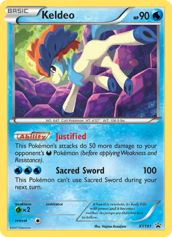 Keldeo - XY191/216 - XY Black Star Promos