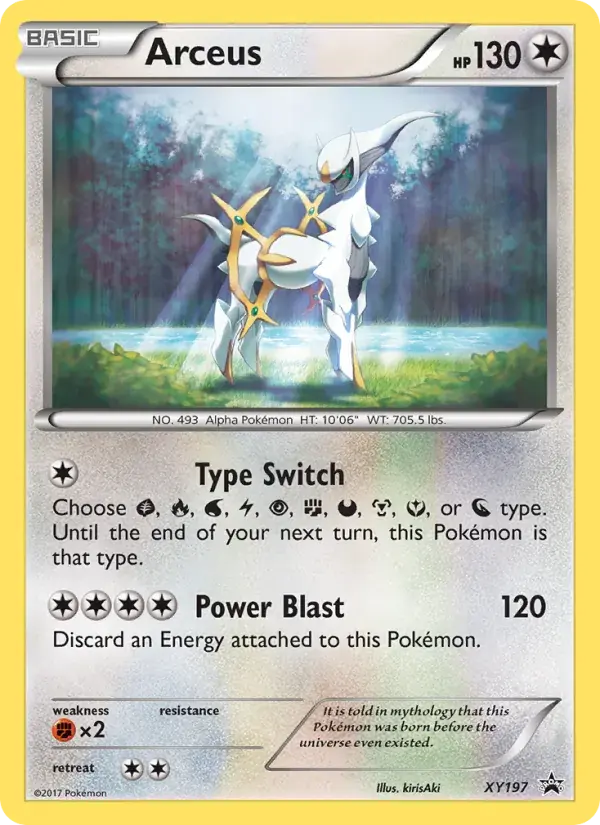 Arceus - XY197/216 - XY Black Star Promos