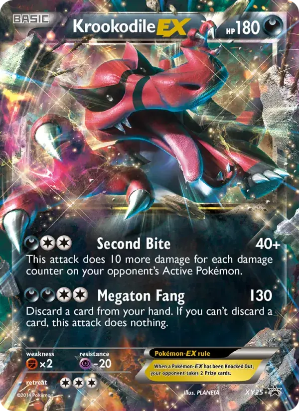 Krookodile EX - XY25/216 - XY Black Star Promos