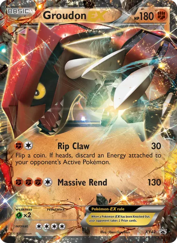Groudon EX - XY42/216 - XY Black Star Promos