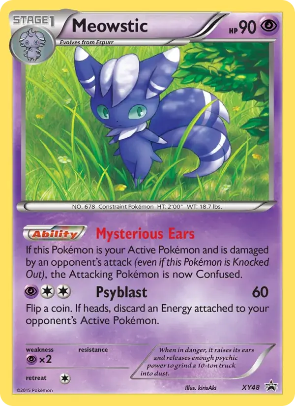 Meowstic - XY48/216 - XY Black Star Promos