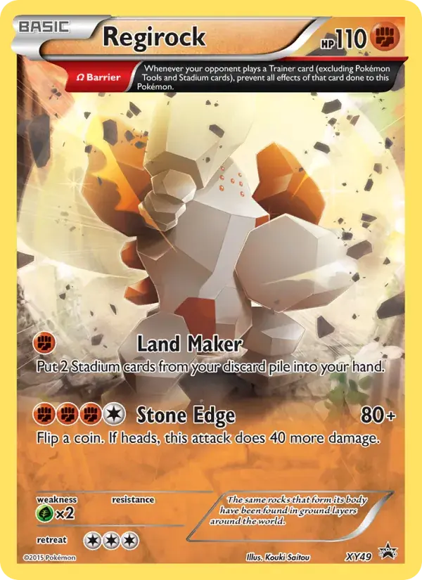 Regirock - XY49/216 - XY Black Star Promos