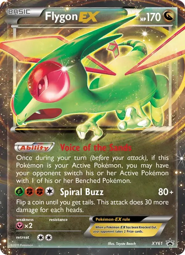 Flygon EX - XY61/216 - XY Black Star Promos