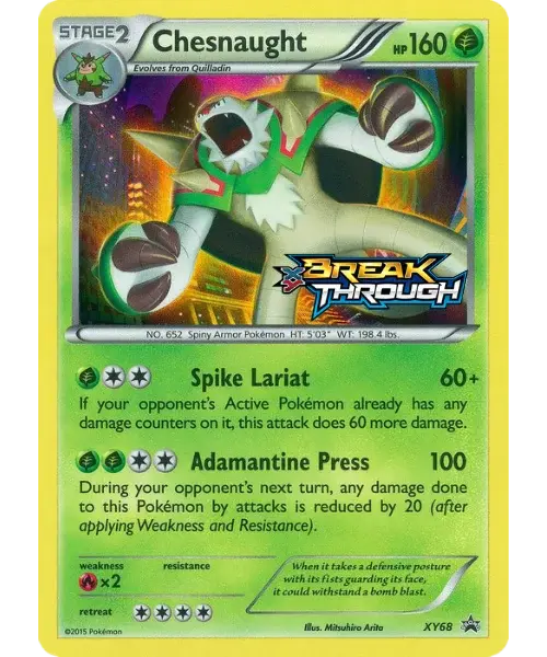 Chesnaught - XY68/216 - XY Black Star Promos