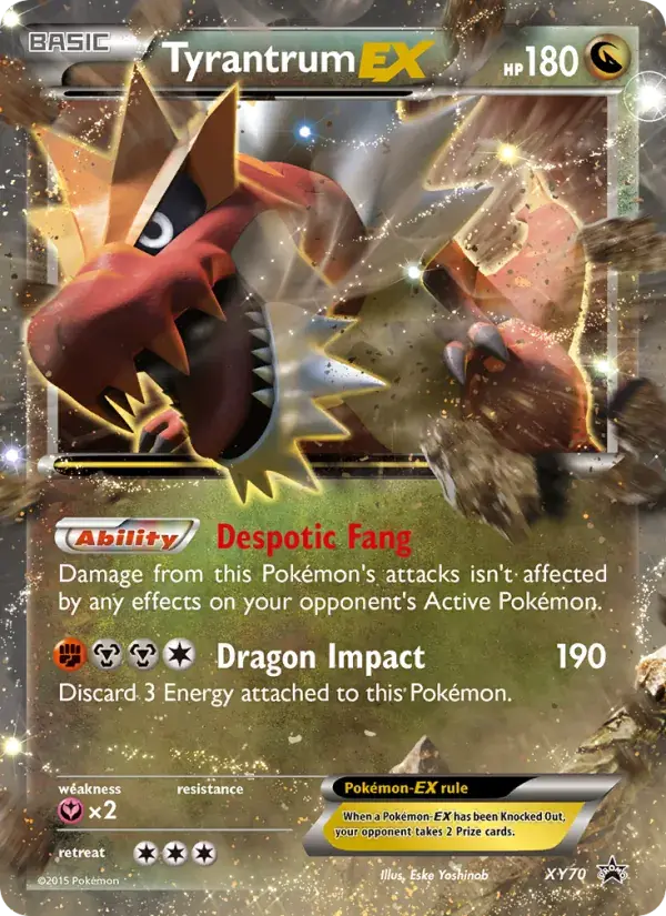 Tyrantrum EX - XY70/216 - XY Black Star Promos