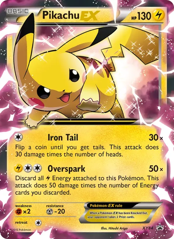 Pikachu EX - XY84/216 - XY Black Star Promos