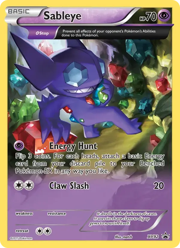 Sableye - XY92/216 - XY Black Star Promos