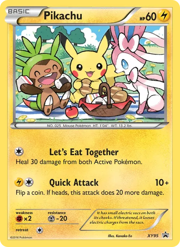 Pikachu - XY95/216 - XY Black Star Promos