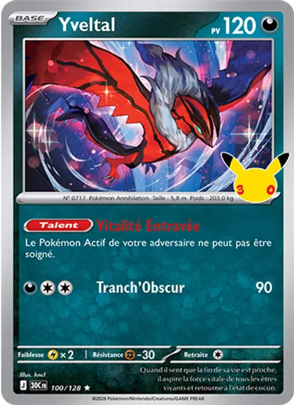 Yveltal - 100/158 - 30ᵉ Anniversaire