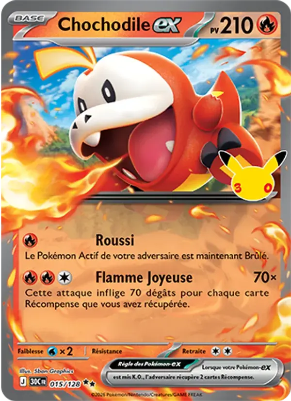 Chochodile-ex - 015/158 - 30ᵉ Anniversaire