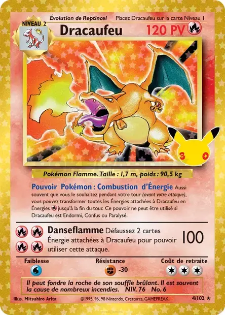 Dracaufeu - 001/158 - 30ᵉ Anniversaire