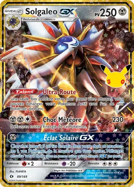 Solgaleo GX - 017/158 - 30ᵉ Anniversaire