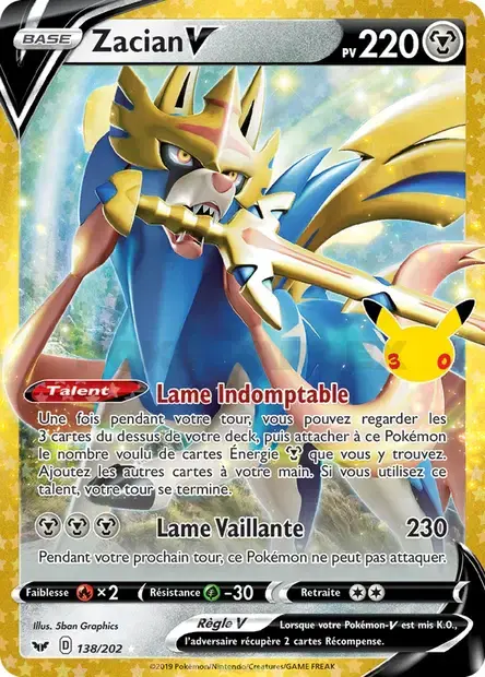 Zacian-V - 028/158 - 30ᵉ Anniversaire