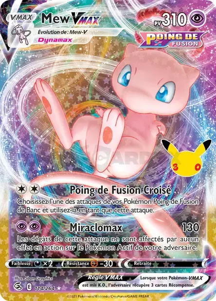 Mew-VMAX - 026/158 - 30ᵉ Anniversaire