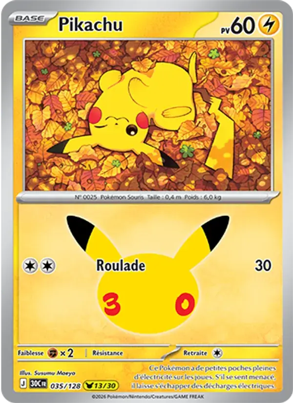 Pikachu - 035/158 - 30ᵉ Anniversaire