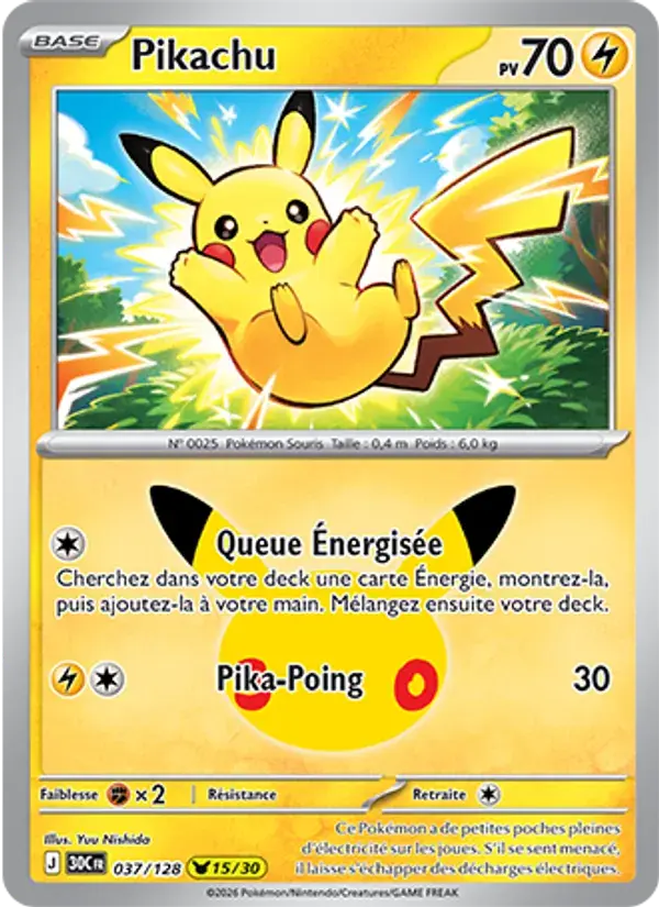Pikachu - 037/158 - 30ᵉ Anniversaire