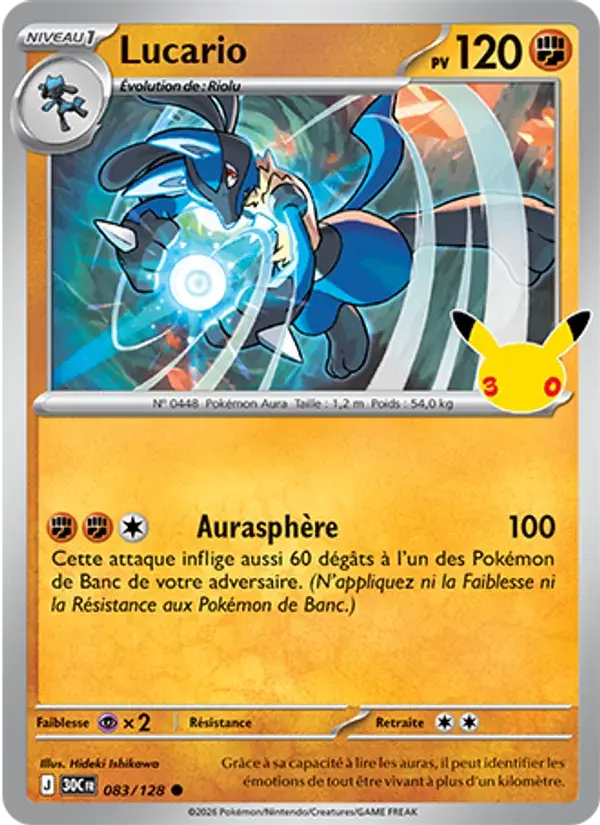 Lucario - 083/158 - 30ᵉ Anniversaire