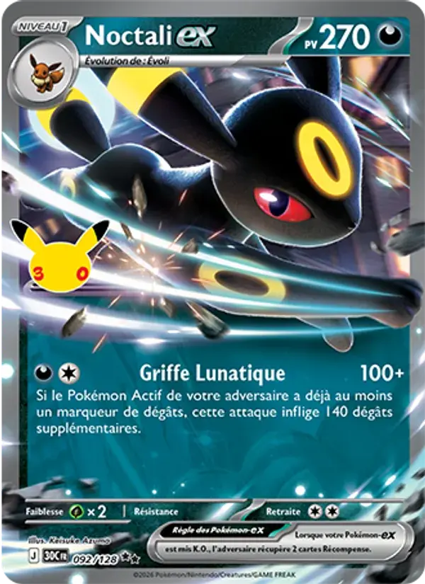 Noctali-ex - 092/158 - 30ᵉ Anniversaire