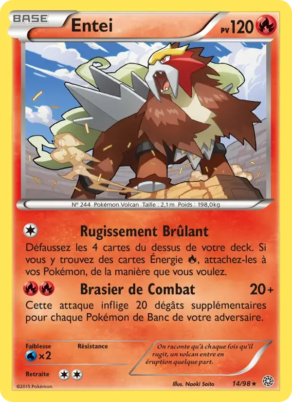 Entei - 14/101 - Origines Antiques