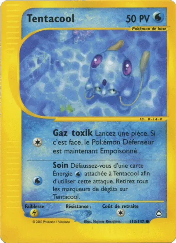 Tentacool - 113/186 - Aquapolis