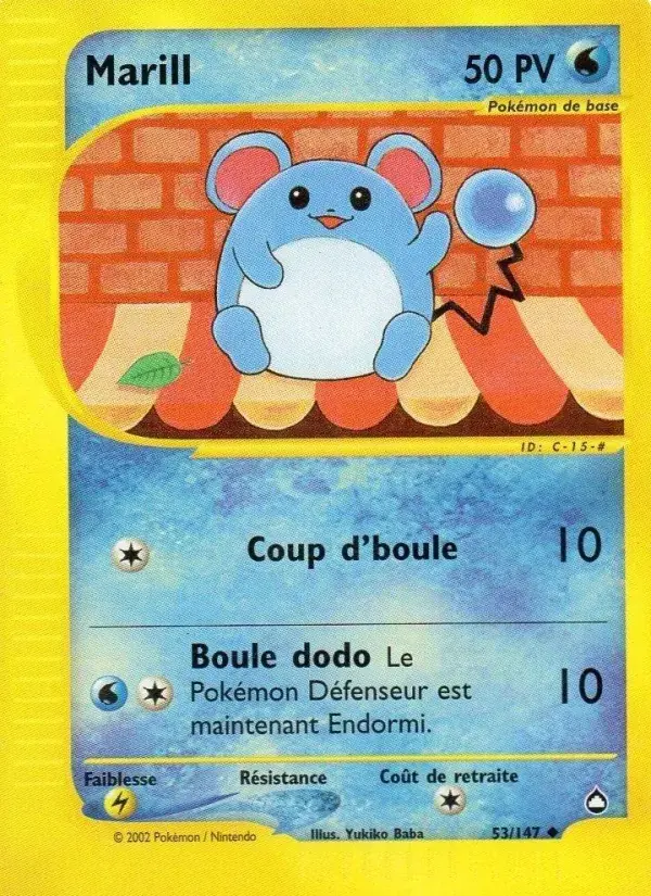 Marill - 53/186 - Aquapolis