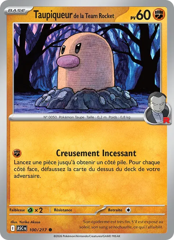 Taupiqueur de la Team Rocket - 100/295 - Héros Transcendants