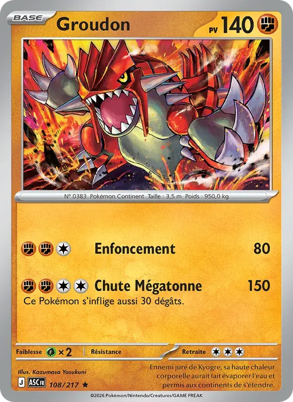 Groudon - 108/295 - Héros Transcendants